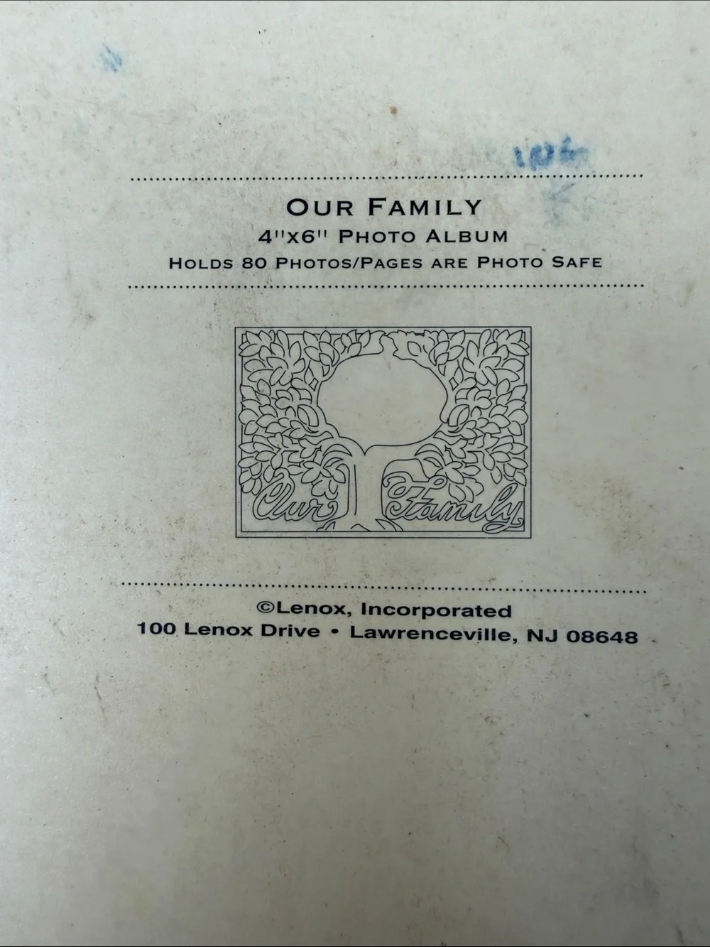 Lenox Our Family Silver Floral Design Photo Album